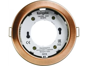 Светильник NGX-R1-006-GX53 Черненая медь 71 282 Navigator