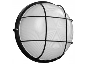 Светильник НПБ 1102 черный круглый с реш. ИЭК