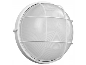 Светильник НПБ 1102 белый круглый с реш. (ИЭК)