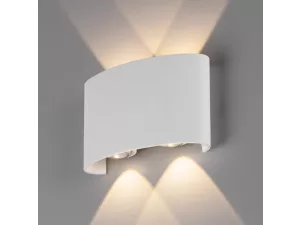 1555 TECHNO LED / Светильник садово-парковый со светодиодами TWINKY DOUBLE белый