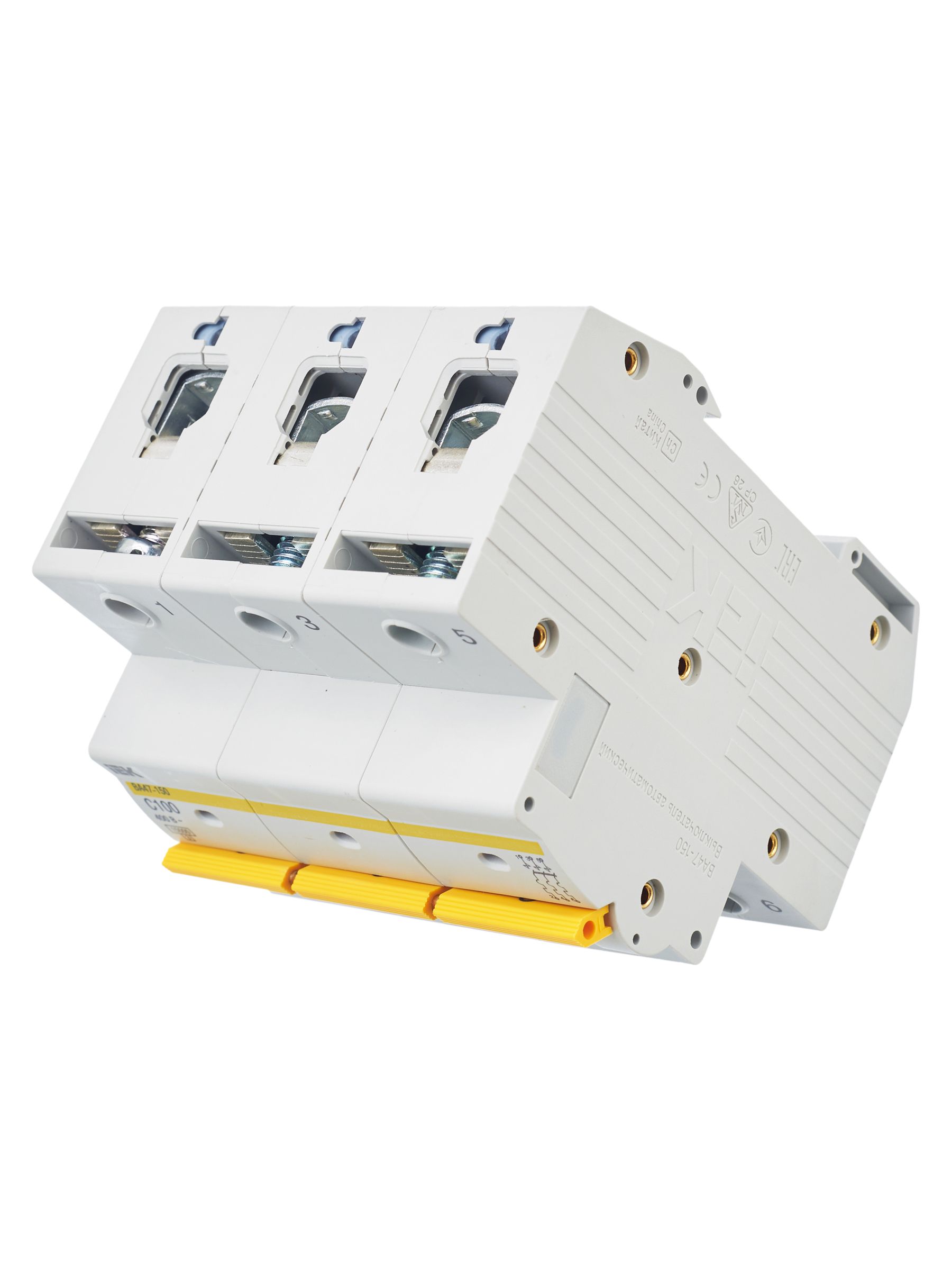             Автоматтық ажыратқыш 3Р ВА 47-150 100А 15кА сипаттама C  ИЭК    