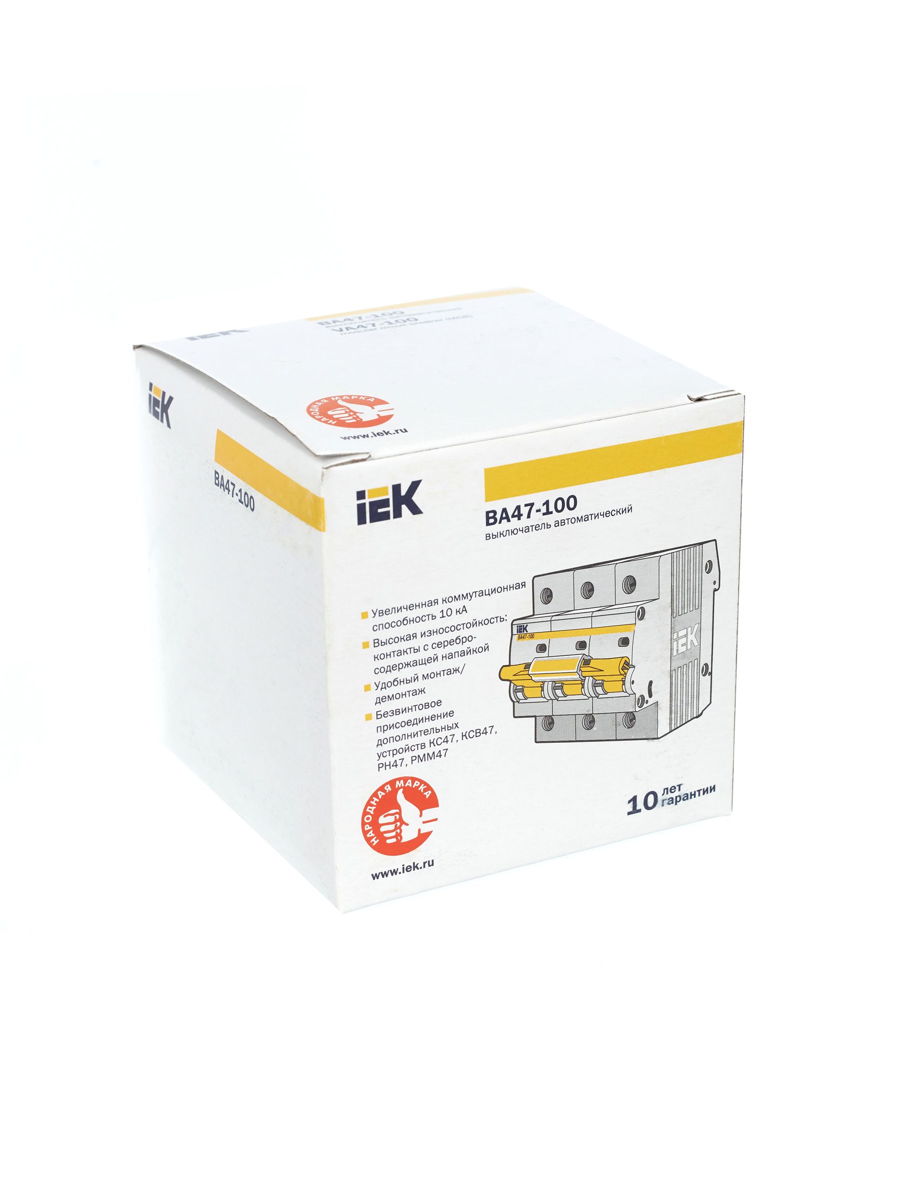             Автоматтық ажыратқыш 3Р ВА 47-100 63А ИЭК    