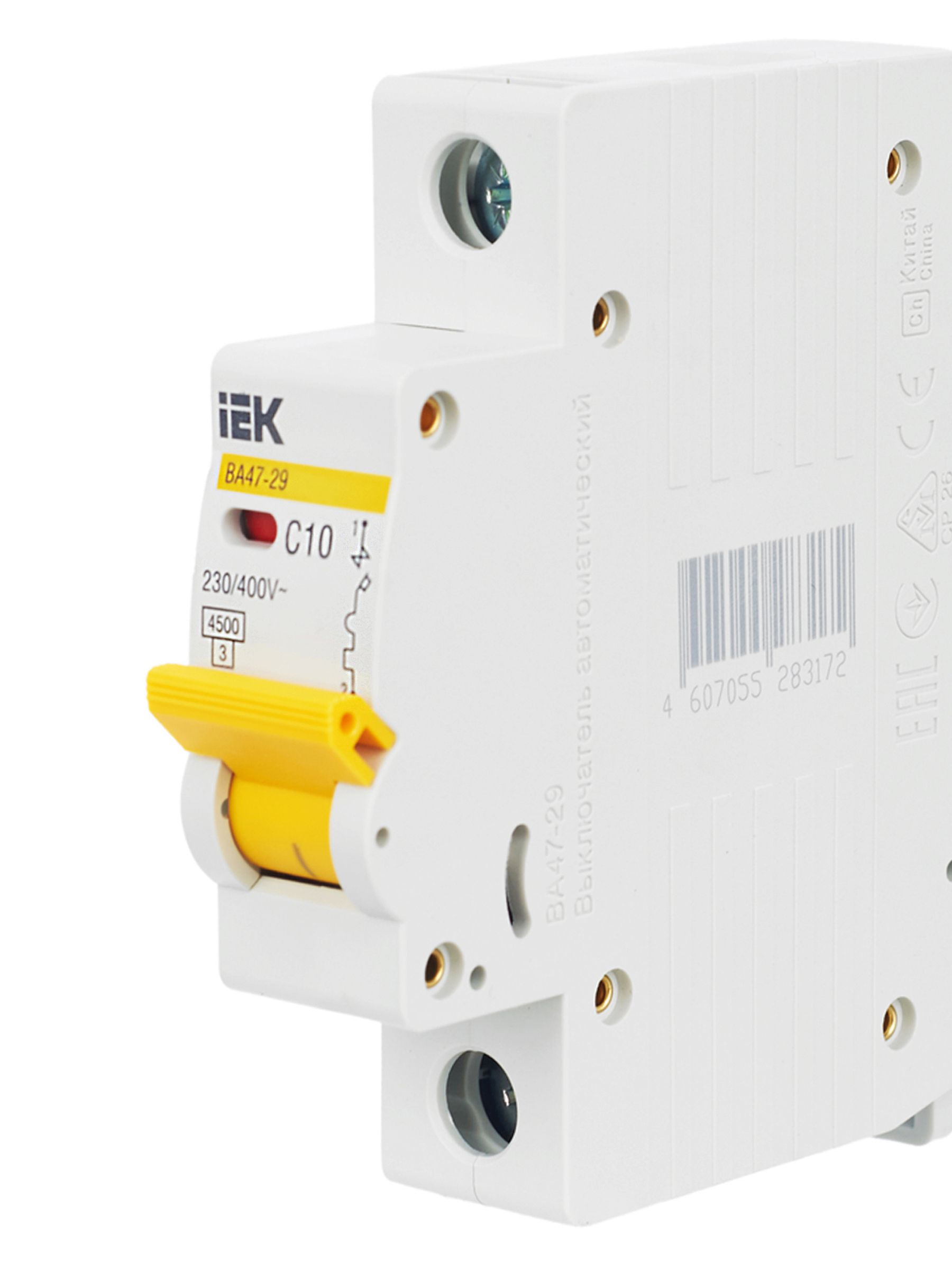            Автоматтық ажыратқыш 1Р ВА 47-29 10 А IEK    