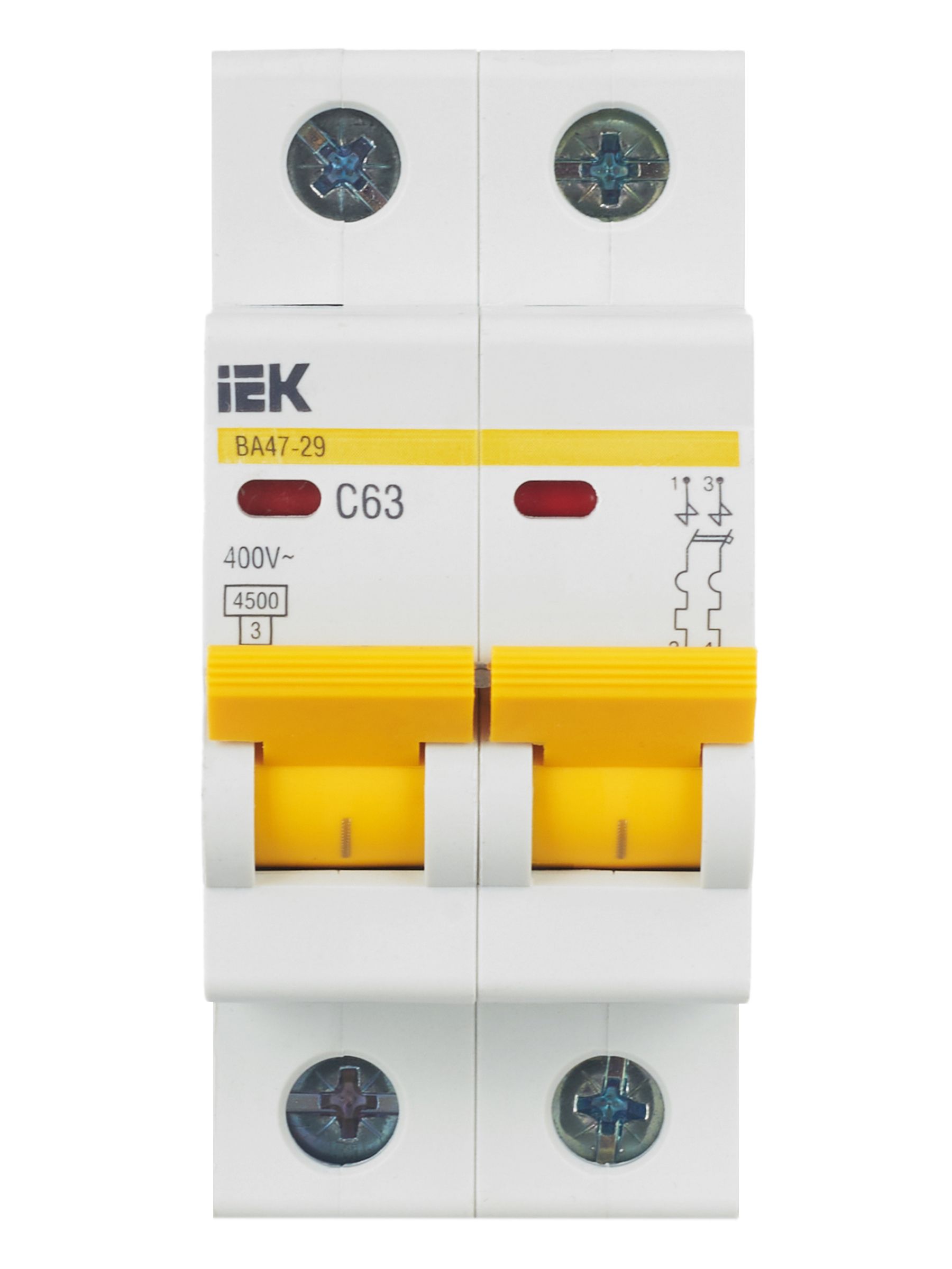             Автоматтық ажыратқыш 2Р ВА 47-29 63 А IEK    