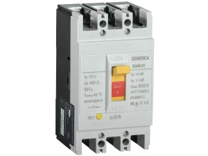 Выкл. авт. ВА66-31 3Р 80А 18кА GENERICA ИЭК
