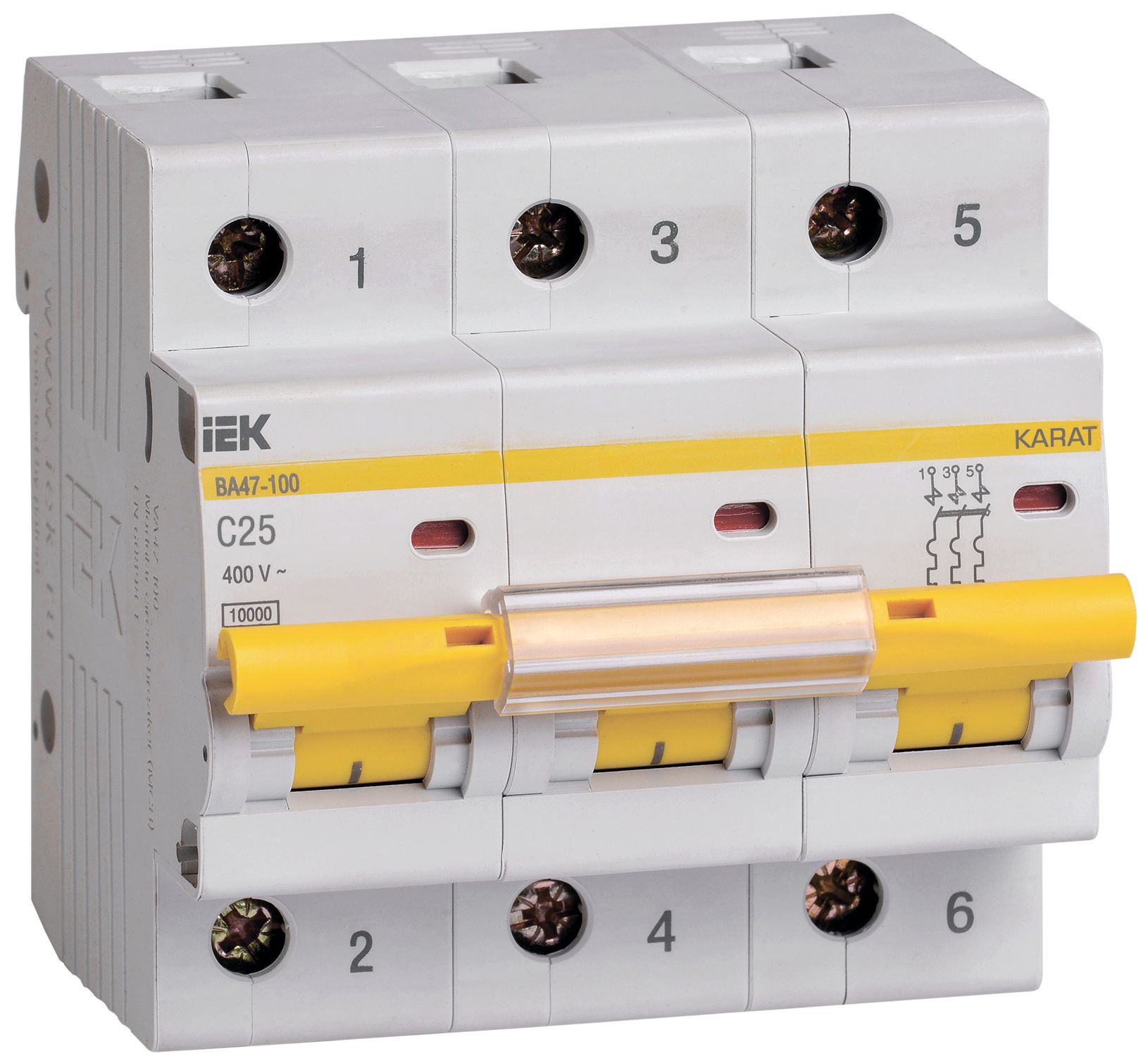             Автомат 3Р ВА 47-100 25А IEK    