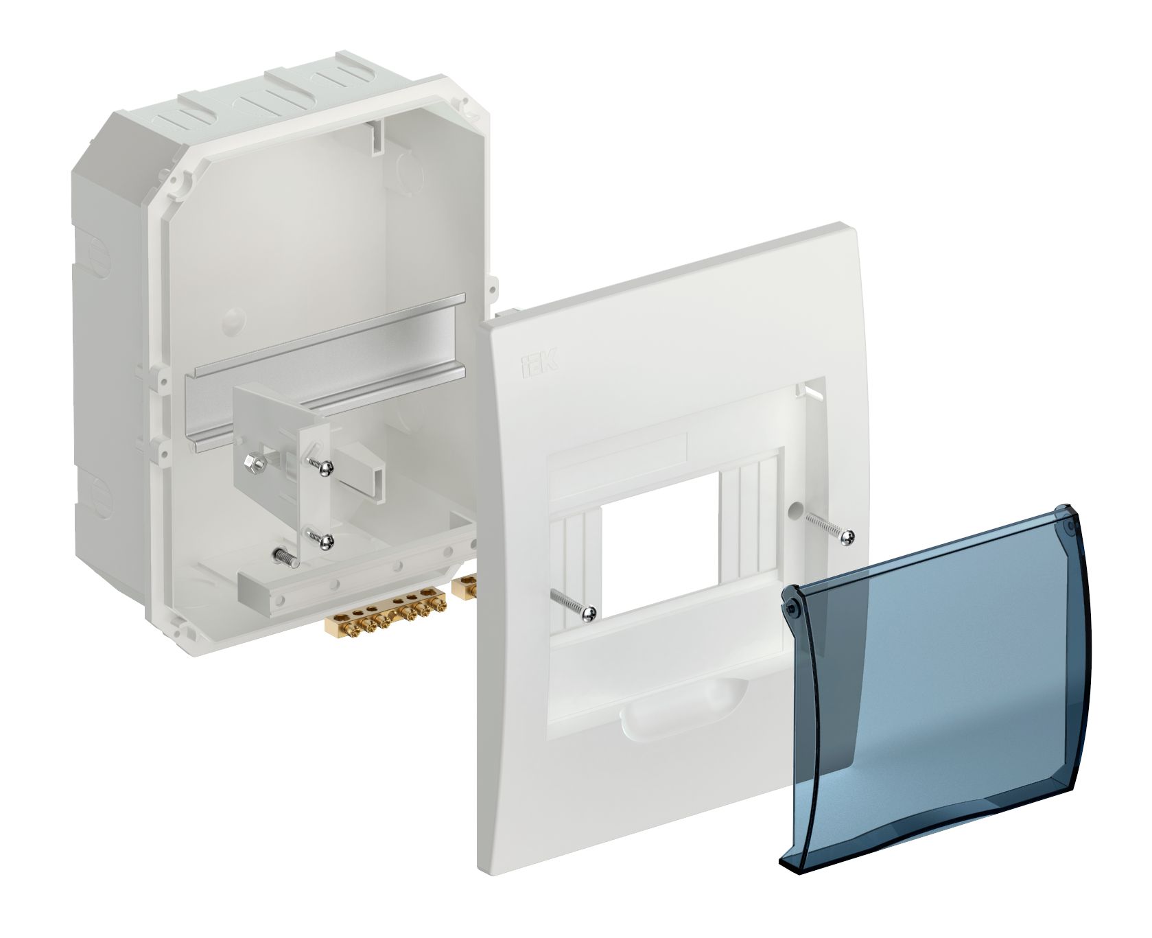             Пластиктен салынған корпус ЩРВ-П-6 модуль ішкі (222*172*102) ИЭК    