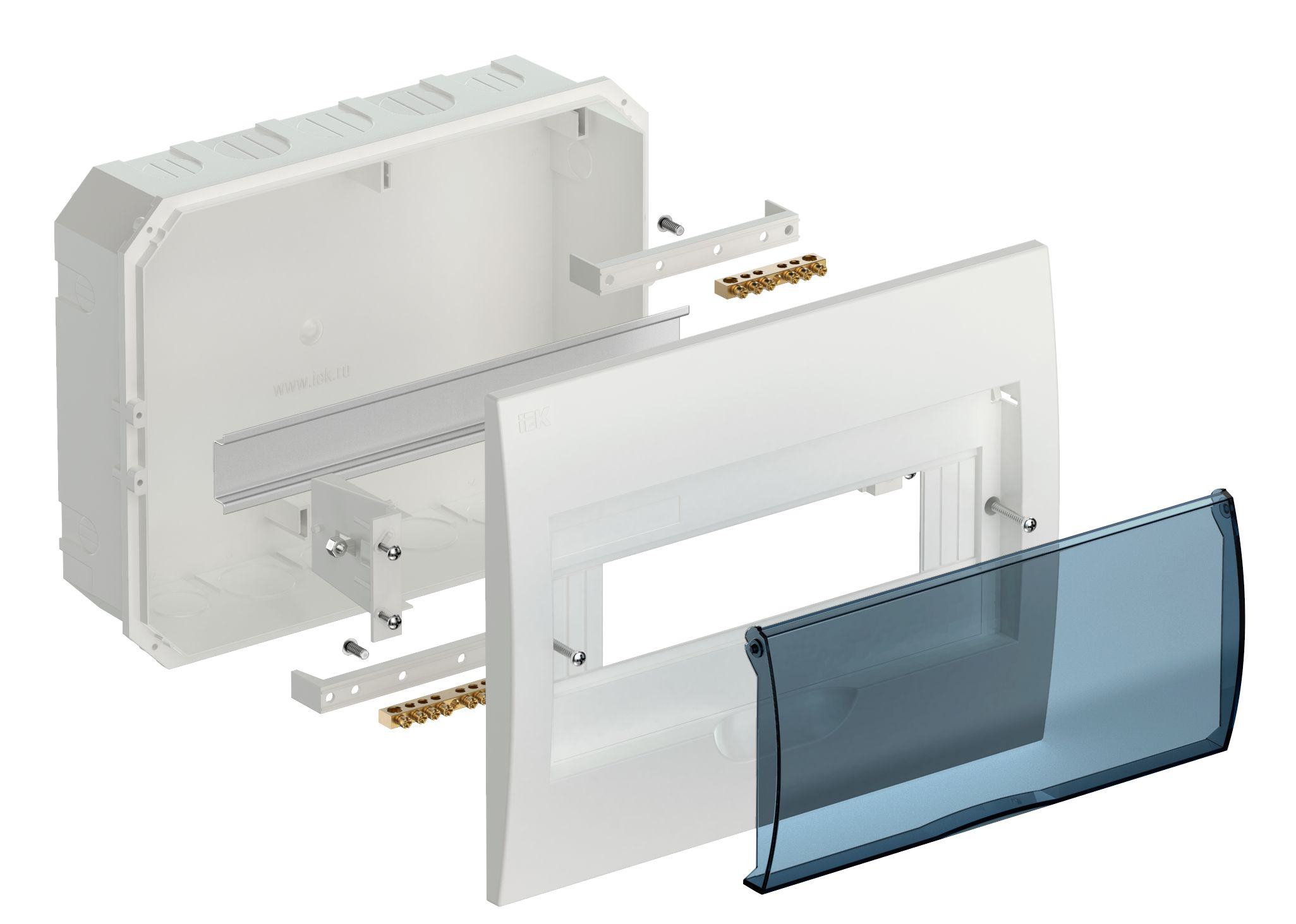             Пластиктен салынған корпус ЩРВ-П-12 модуль ішкі (222*280*102) ИЭК    