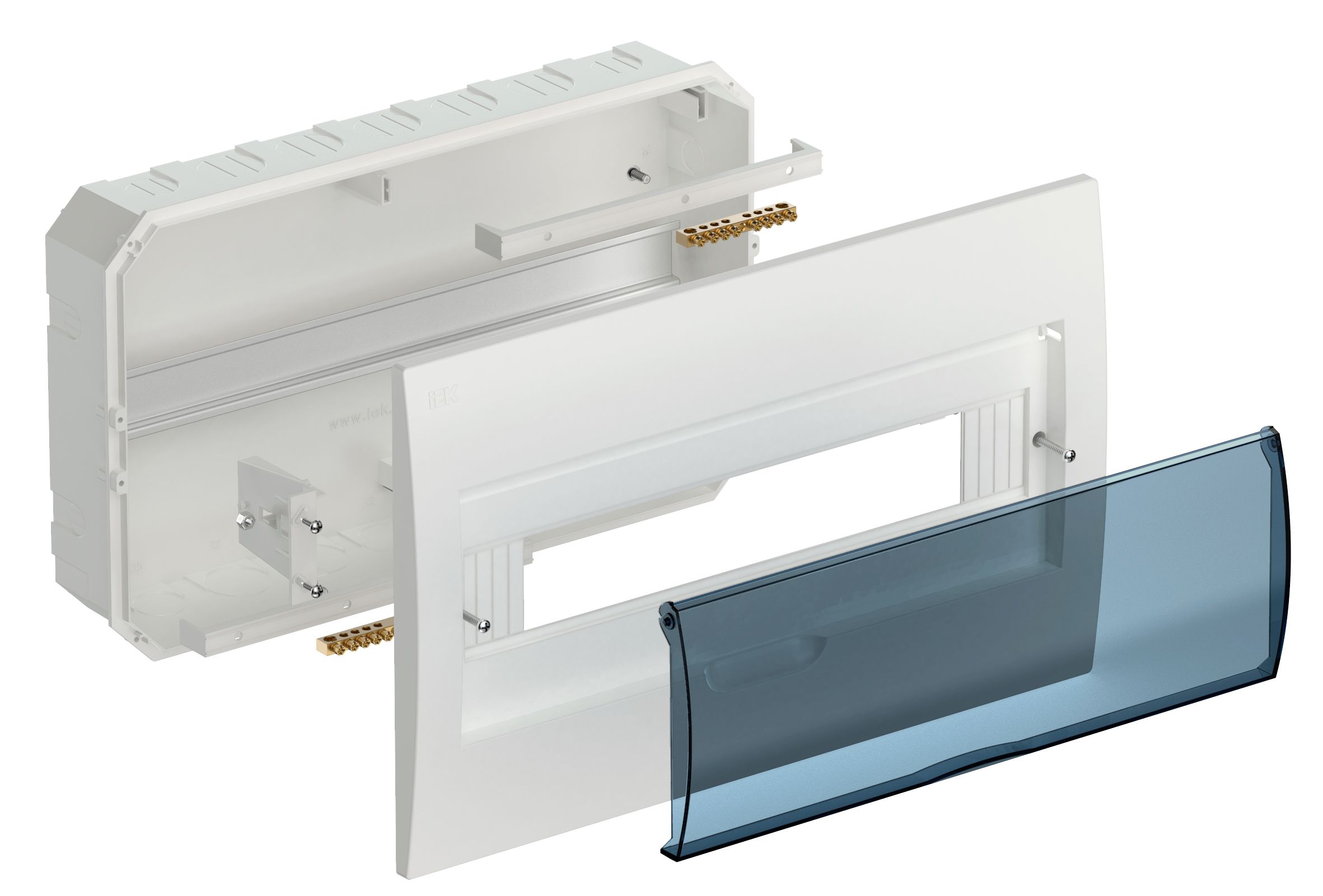             Пластиктен салынған корпус ЩРВ-П-18 модуль ішкі (252*398*102) ИЭК    