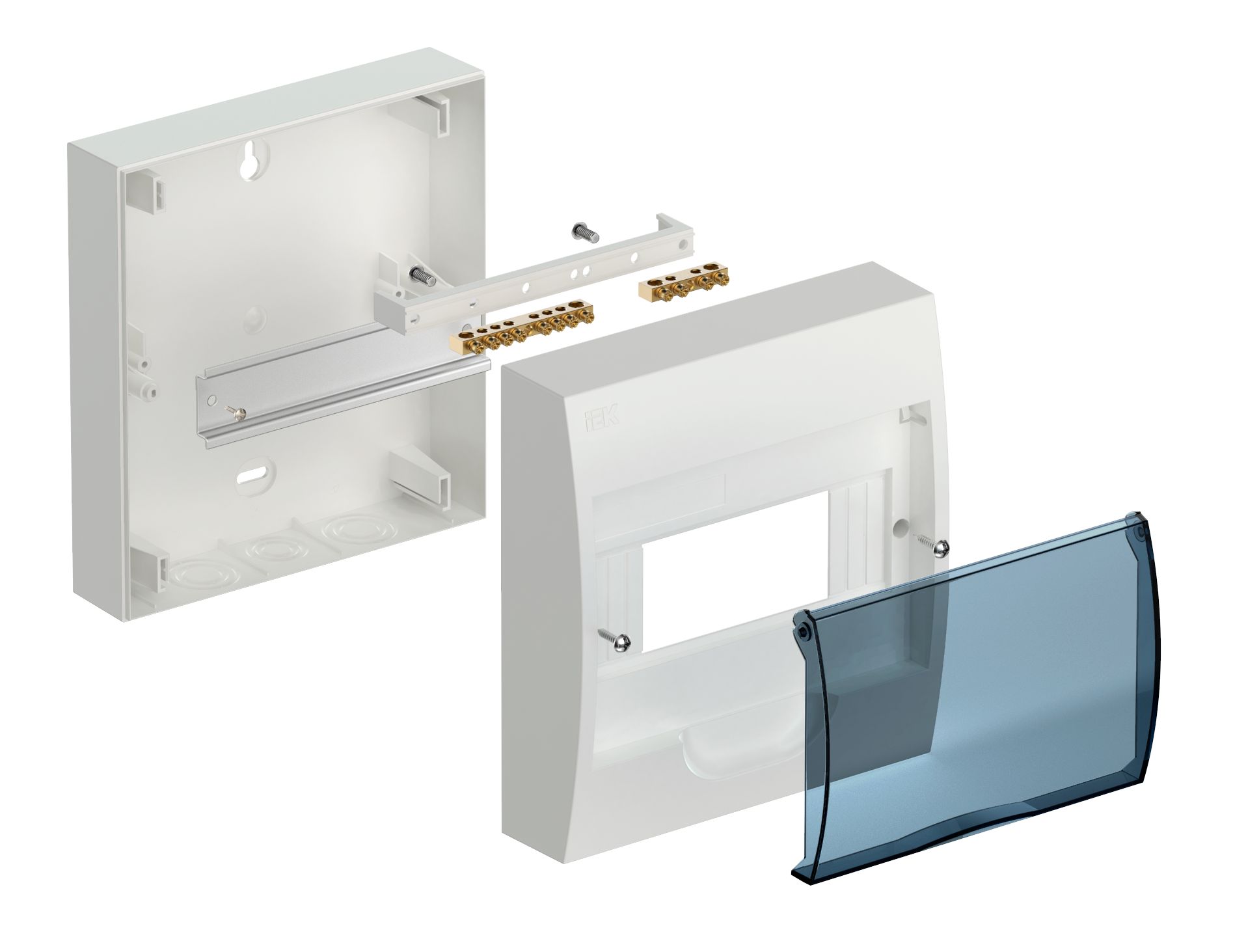             Пластиктен салынған корпус ЩРН-П-8 модуль сыртқы (200*184*95) ИЭК    