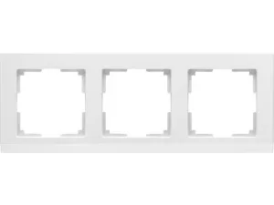 Рамка на 3 поста /WL04-Frame-03-white (белый)