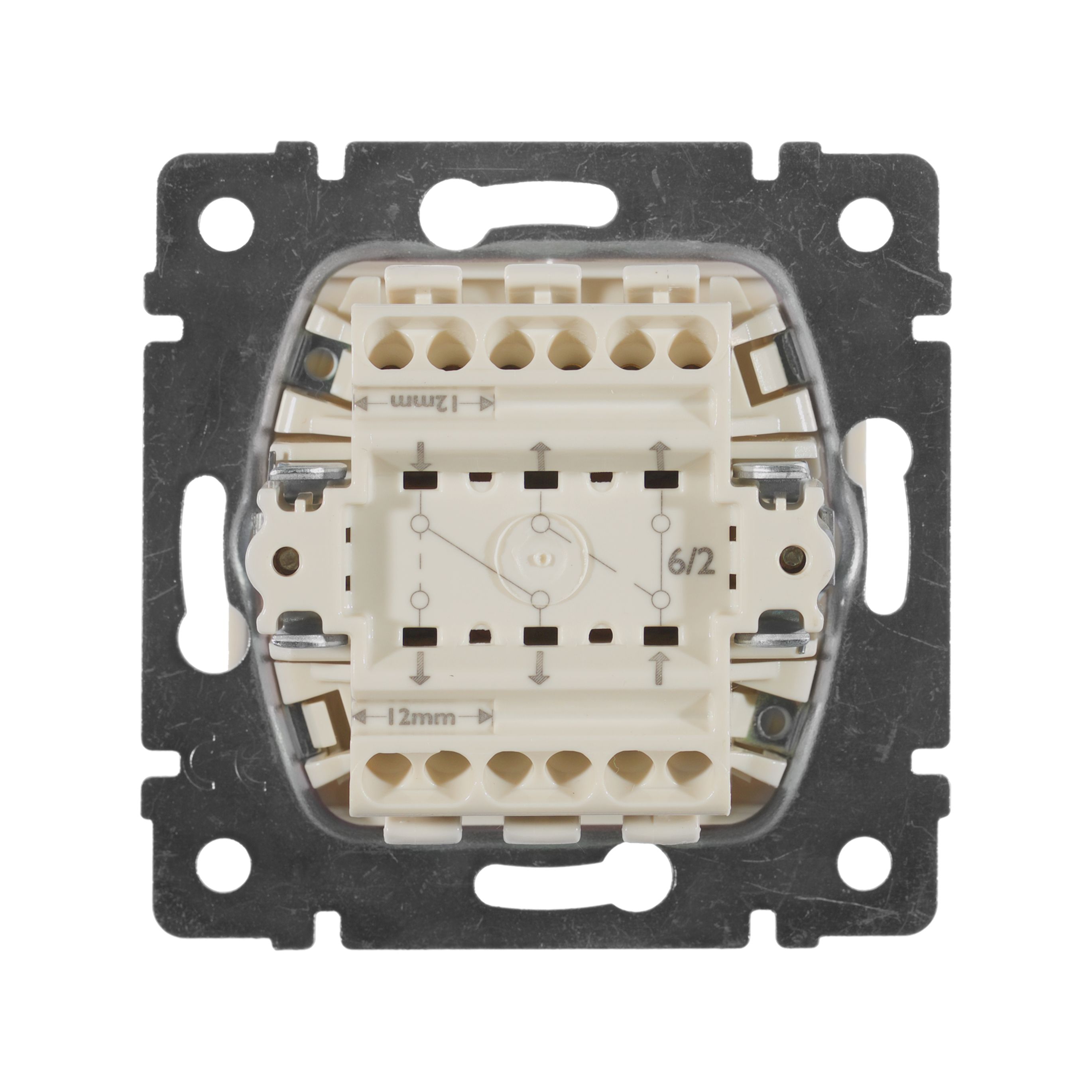             2 бағытқа 2-пернелі  ажыратып-қосқыш 10A СЛНК VLN    