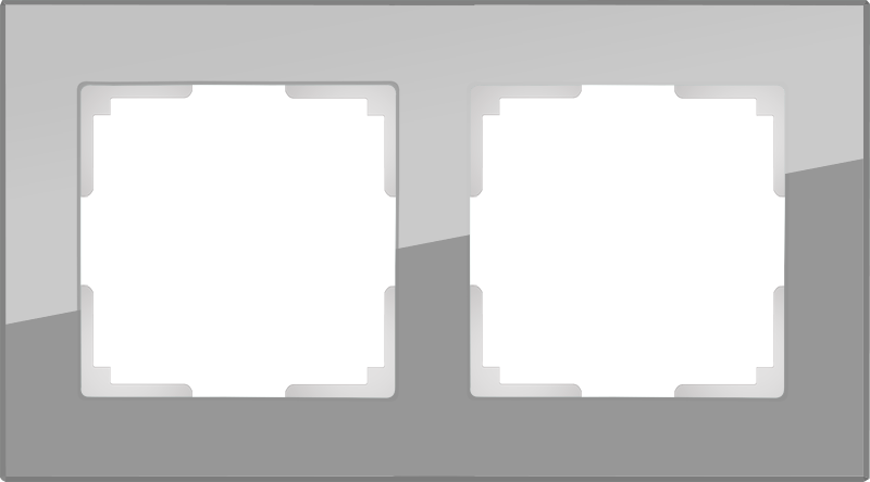 2 постқа арналған жақтау /WL01-Frame-02 (сұр/шыны)