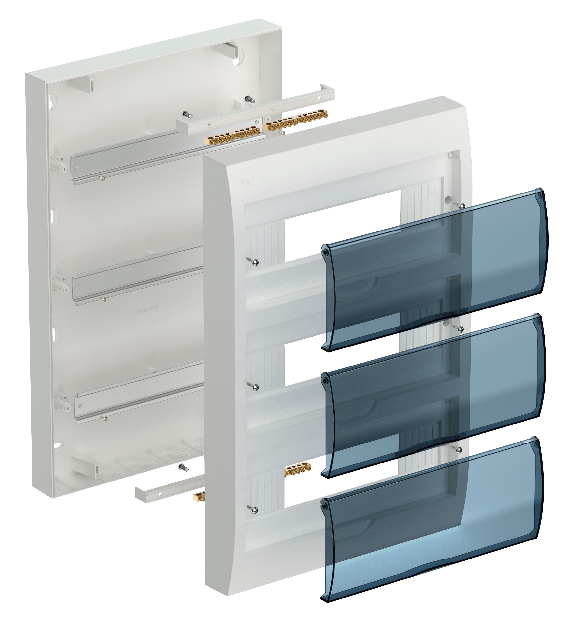             Пластиктен салынған корпус ЩРН-П-36 модуль сыртқы(437*307*100) ИЭК    