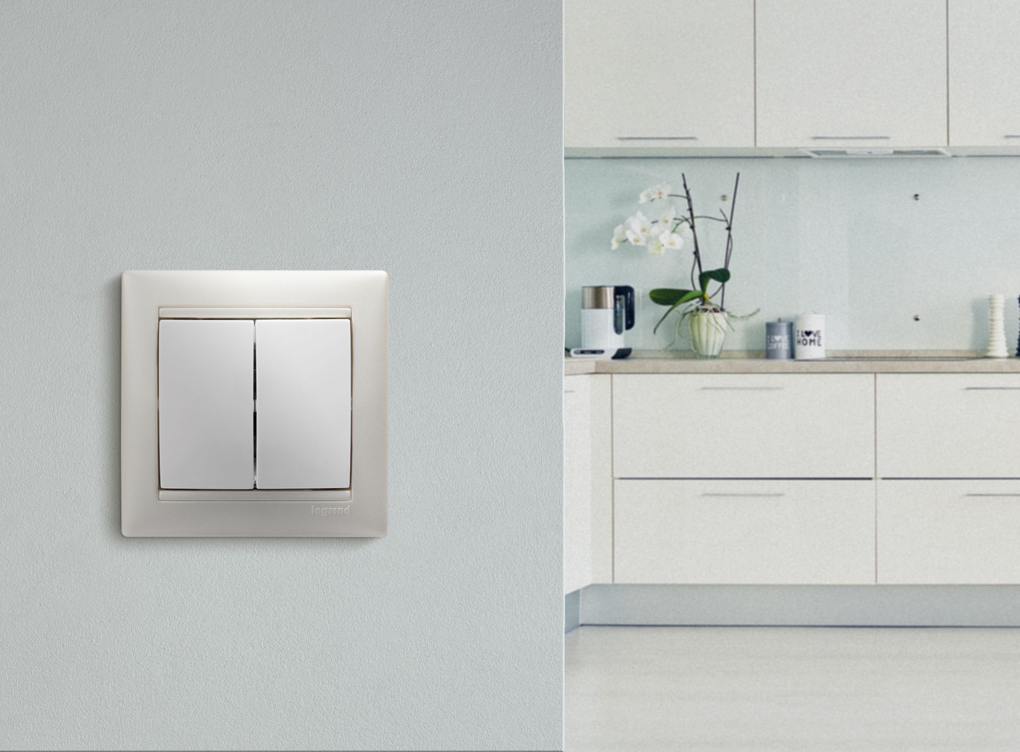             Ажыратқыш 2-пернелі Valena ақ /774405/    