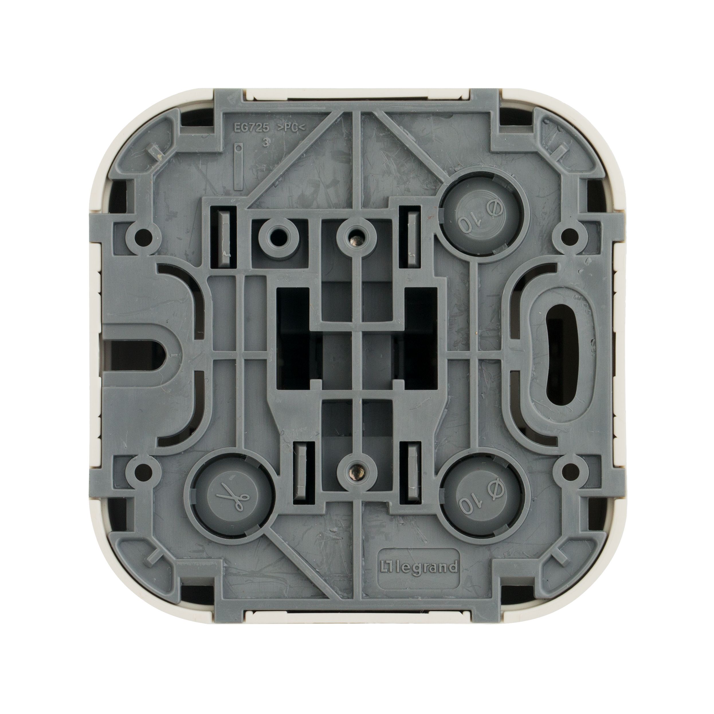             Ажыратқыш 1-пернелі 10А соққырылған сұр /782230/    