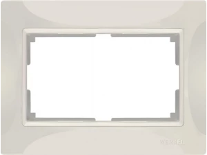 Рамка для двойной розетки /WL03-Frame-01-DBL-ivory (слоновая кость)