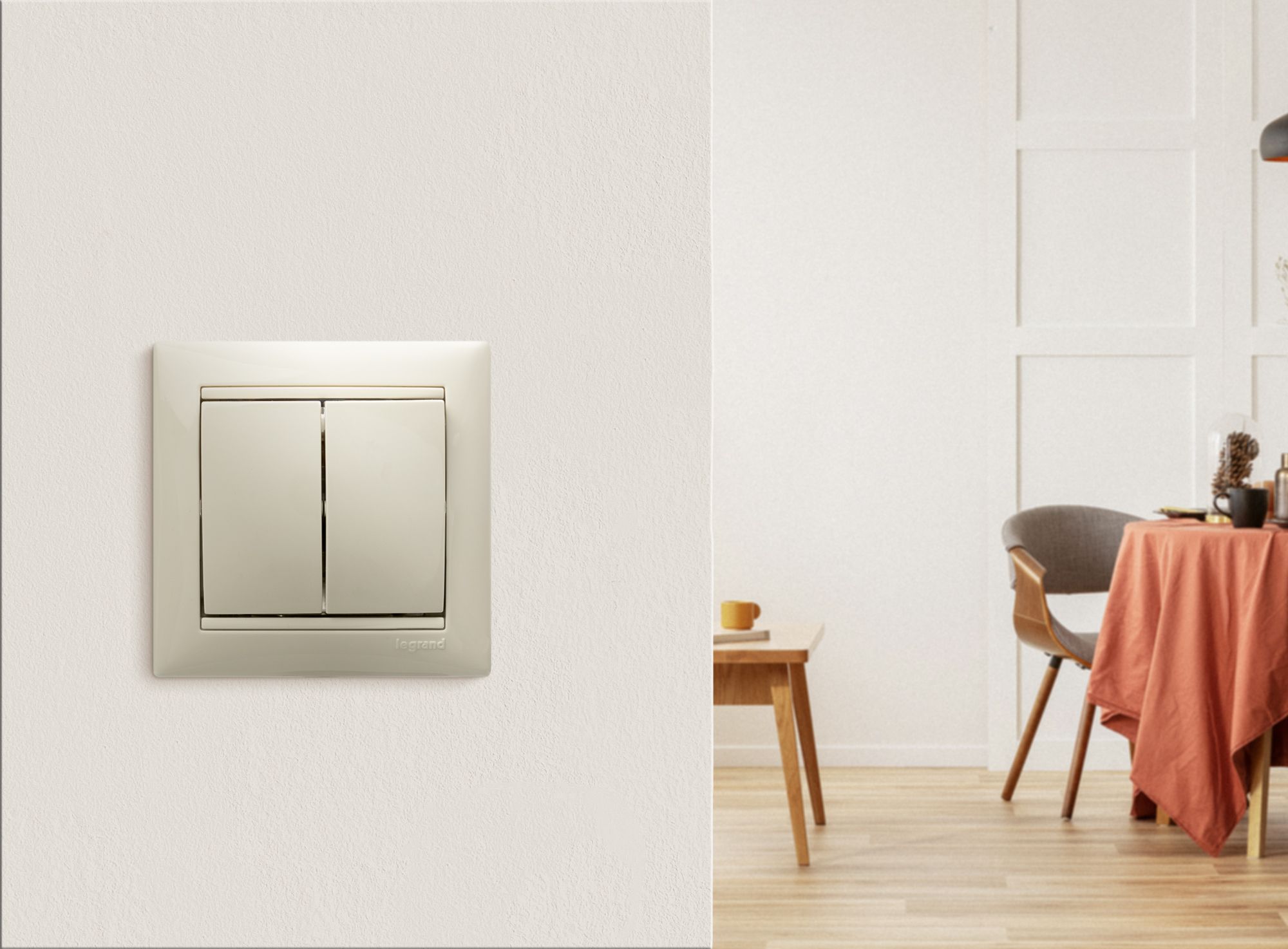             Ажыратқыш 2-пернелі Valena сұр /774305/    