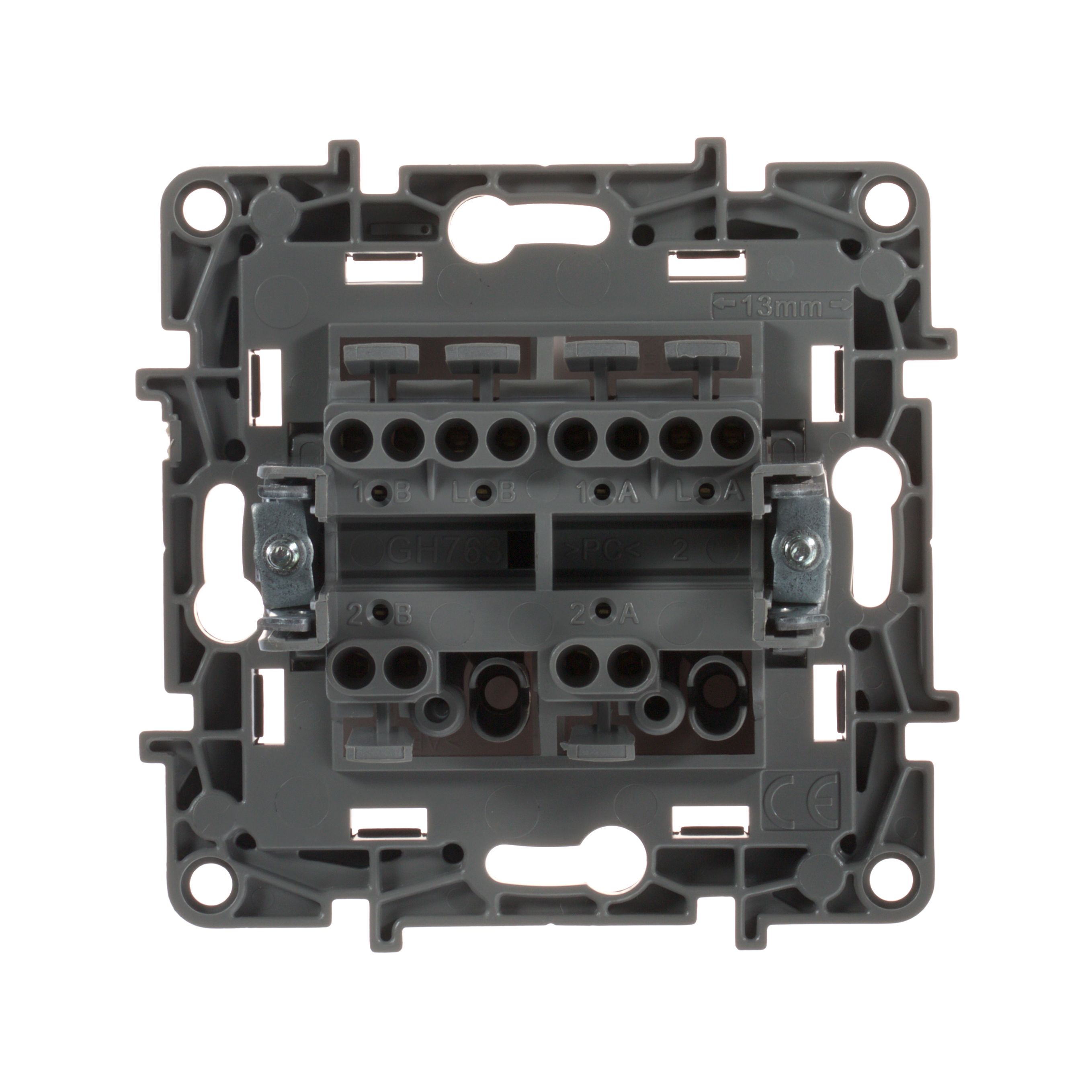             Ажыратып-қосқыш 2-пернелі автоматты клеммалар ақ /672212/    