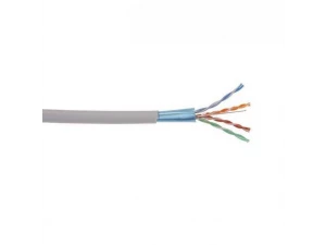 ITK Кабель связи витая пара U/UTP, кат.5E 4*2*24AWG solid, PVC, 305м, серый