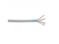             ITK байланыс кабелі бұралған жұп U/UTP,  cat.5E 4*2*24AWG қатты, PVC, 305м, сұр    