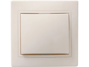 Выключатель ВС 10-1-0-ККм однокл.10А КВАРТА (кремовый) ИЭК