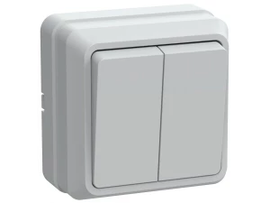 Выключатель ВС20-2-0-ОБ 2кл 10А откр.уст. ОКТАВА (белый) ИЭК