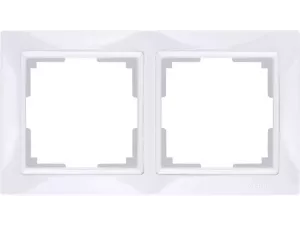 Рамка на 2 поста /WL03-Frame-02 (белый, basic)