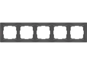 Рамка на 5 постов /WL03-Frame-05 (серо-коричневый, basic)