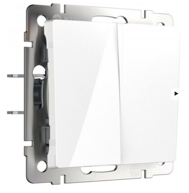             Ажыратқыш 2-пернелі /WL01-SW-2G (ақ)    