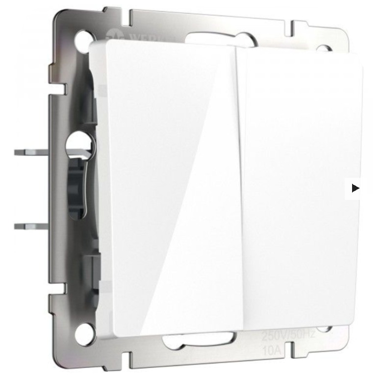             Ажыратқыш 2-пернелі /WL01-SW-2G (ақ)    