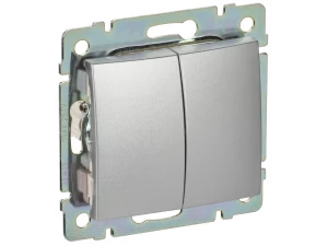 Выключатель двухкл.Valena (Алюм) /770105/