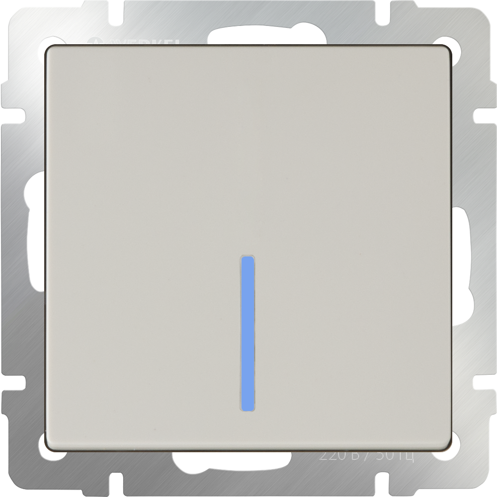 Ажыратқыш 1-пернелі өтпелі /WL03-SW-1G-2W (сұр)