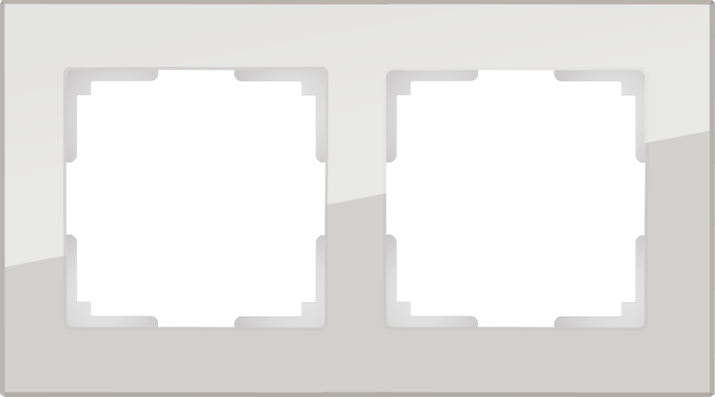 2 постқа арналған жақтау /WL01-Frame-02 (түтін, шыны)