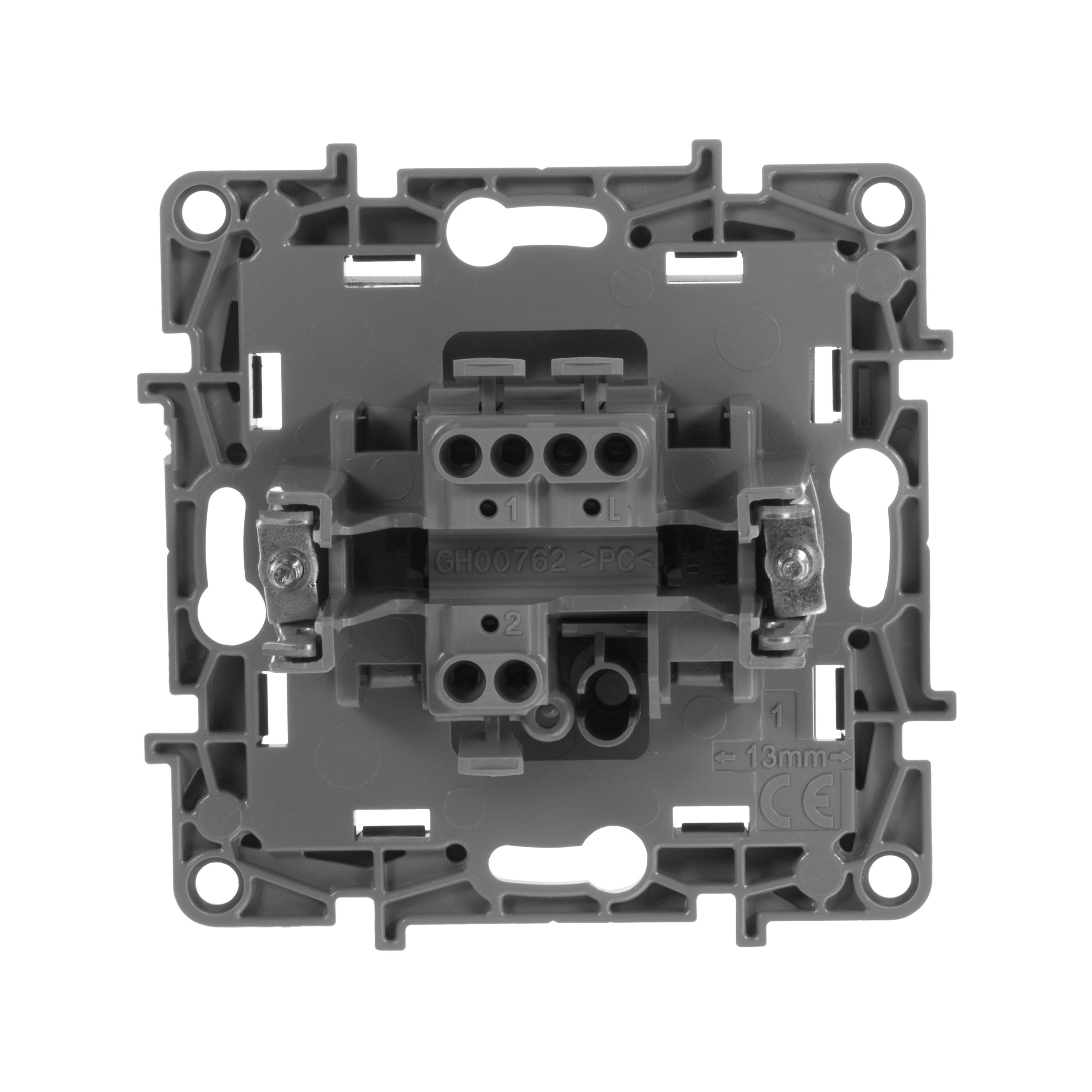             1-пернелі ажыратып-қосқыш, антрацит ETIKA /672605/    