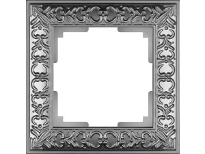 Рамка на 1 пост /WL07-Frame-01 (матовый хром)