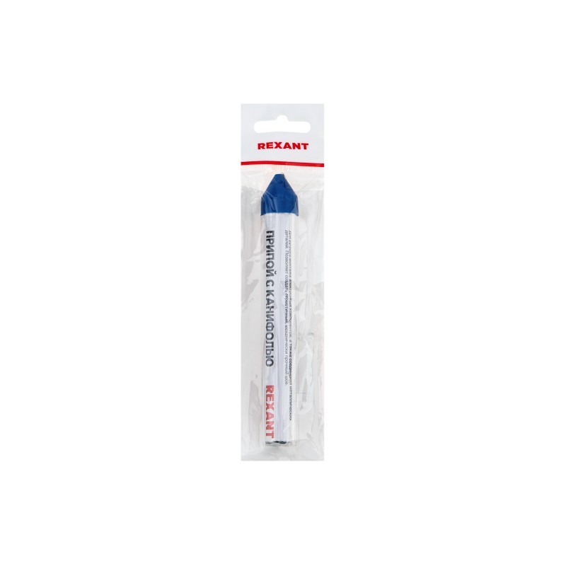             Канифольді дәнекерлеу REXANT, 20 г, Ø1, 0 мм, (қалайы 60%, қорғасын 40%), қарындаш колба    