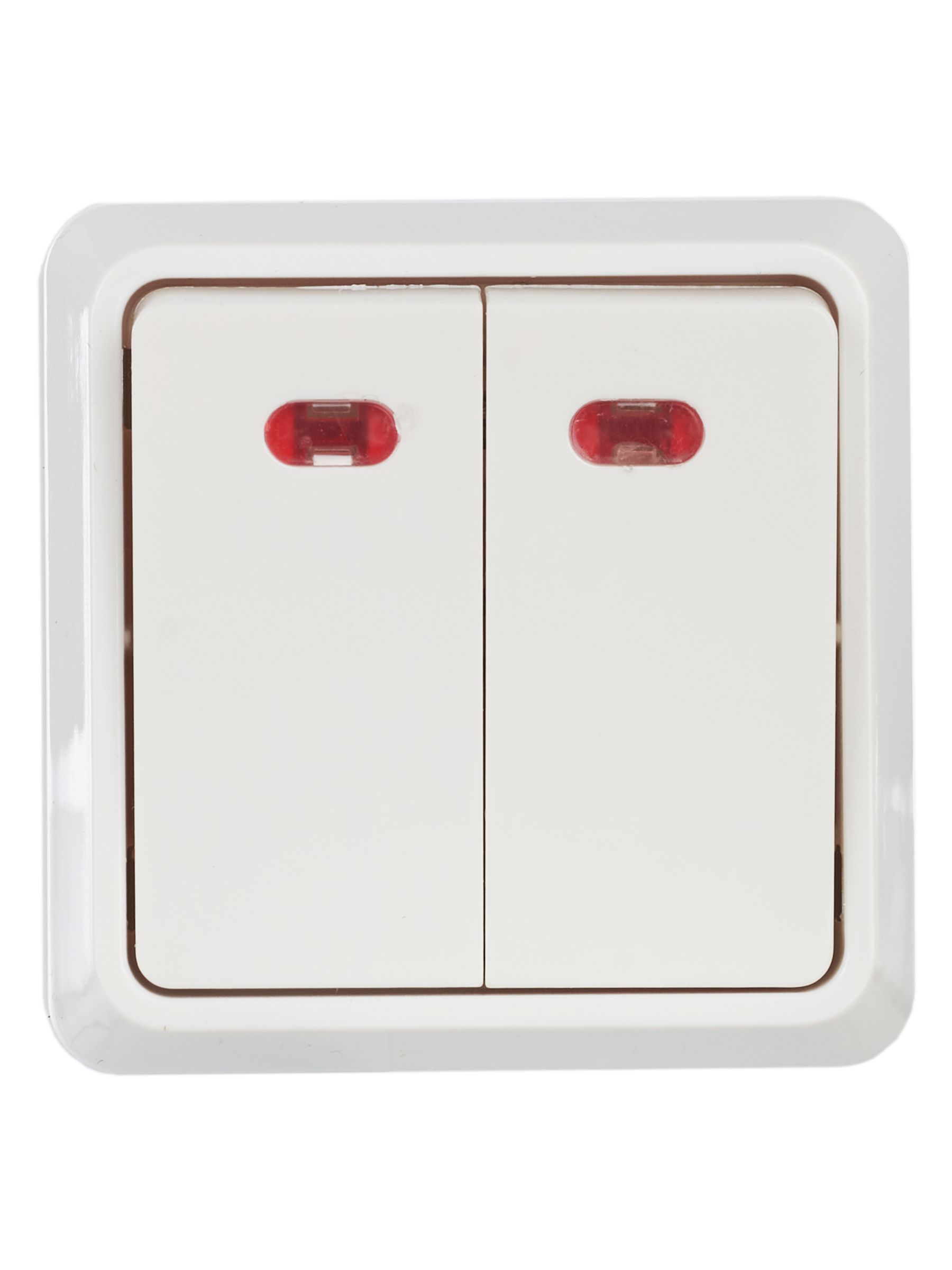             Ажыратқыш ВС20-2-1-ОБ 2-пернелі индикациялы 10А ОКТАВА (ақ) ИЭК    