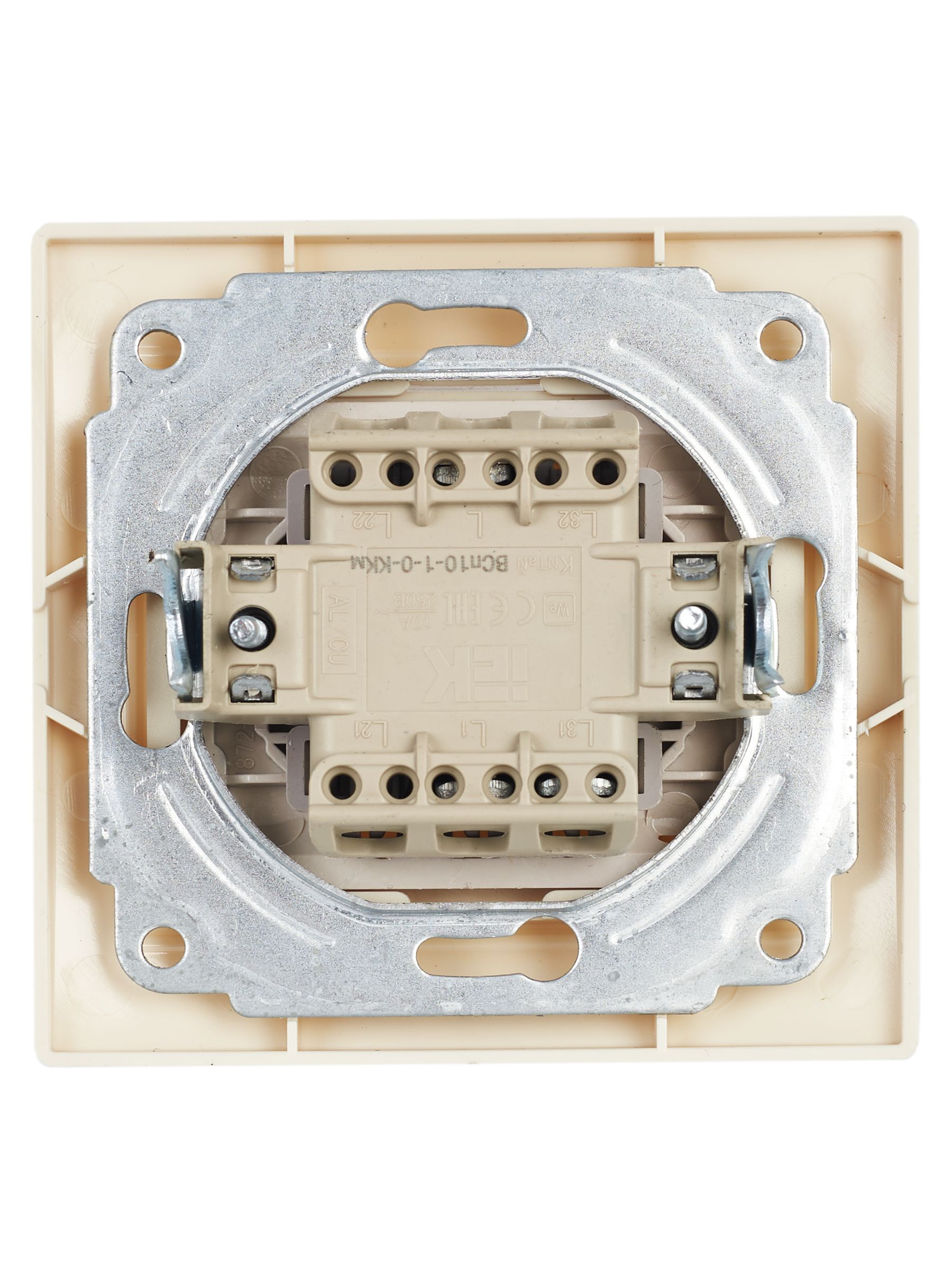             Ажыратқыш ВСп 10-1-0-ККм 1-пернелі өтпелі 10А КВАРТА (ақсары) ИЭК    