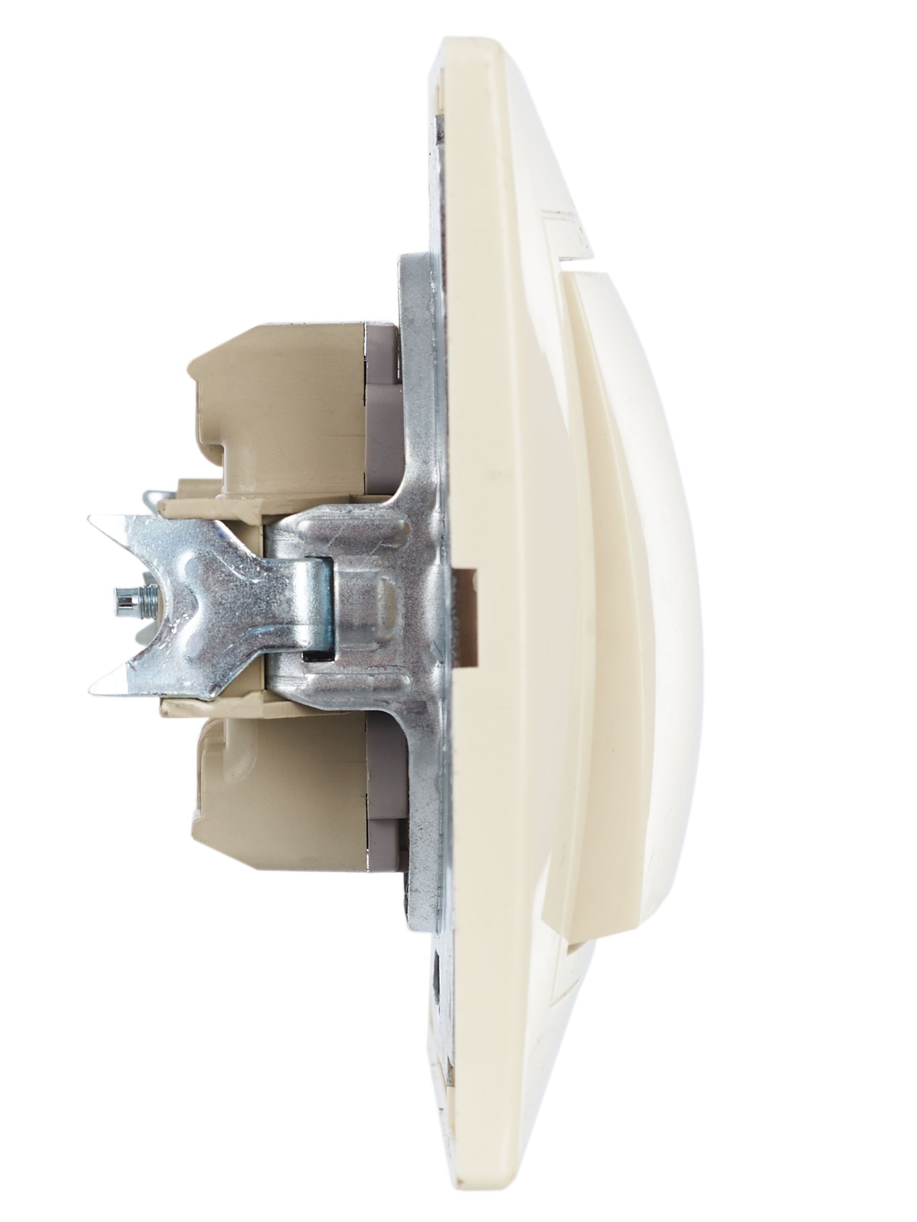             Ажыратқыш ВСп 10-1-0-ККм 1-пернелі өтпелі 10А КВАРТА (ақсары) ИЭК    