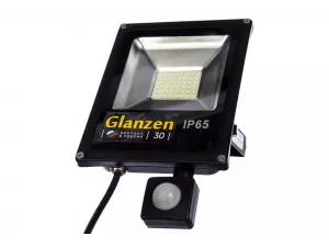 Светодиодный прожектор c датчиком движения GLANZEN FAD-0012-30-SL
