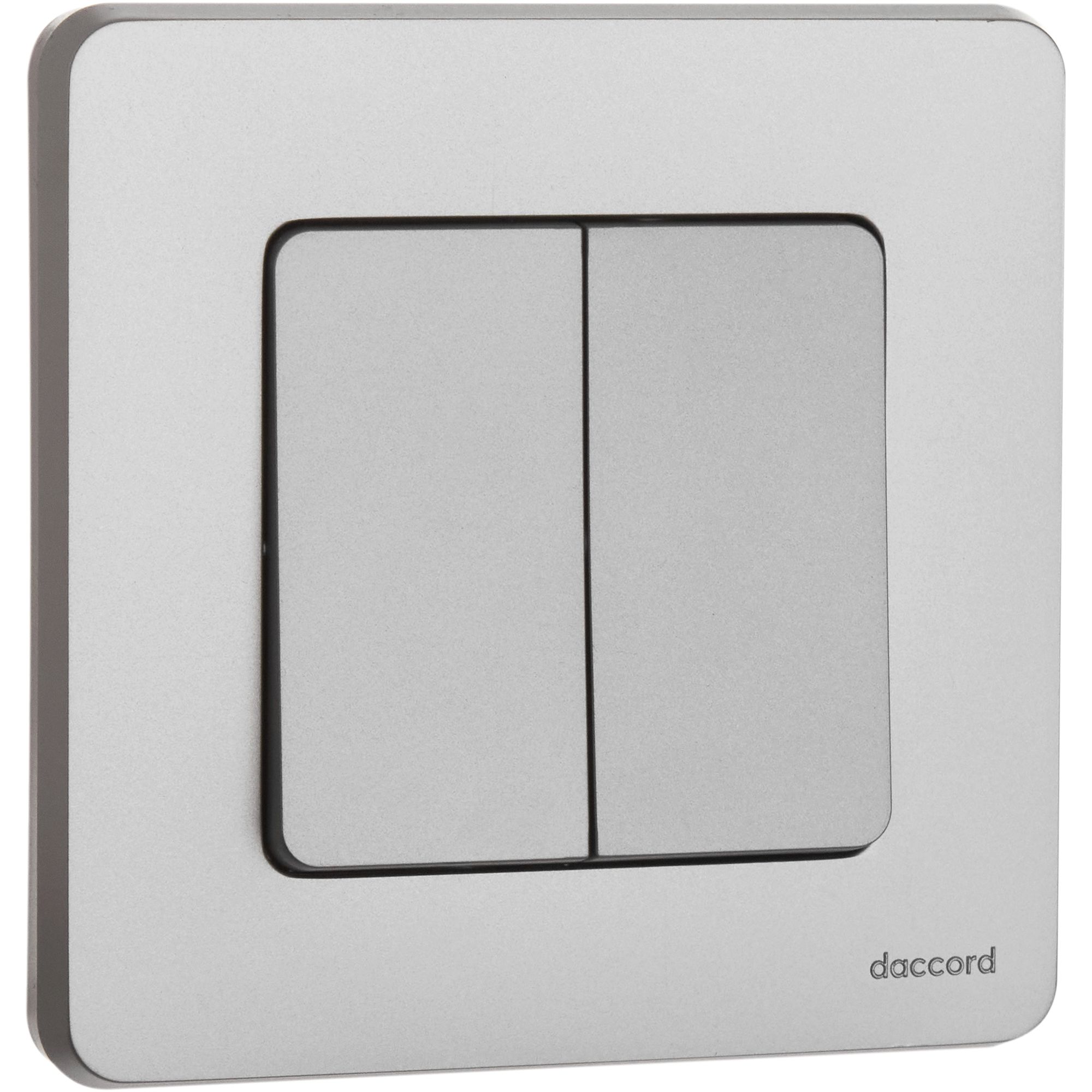             Ажыратқыш 2-пернелі INSPIRIA, алюминий /673622/    