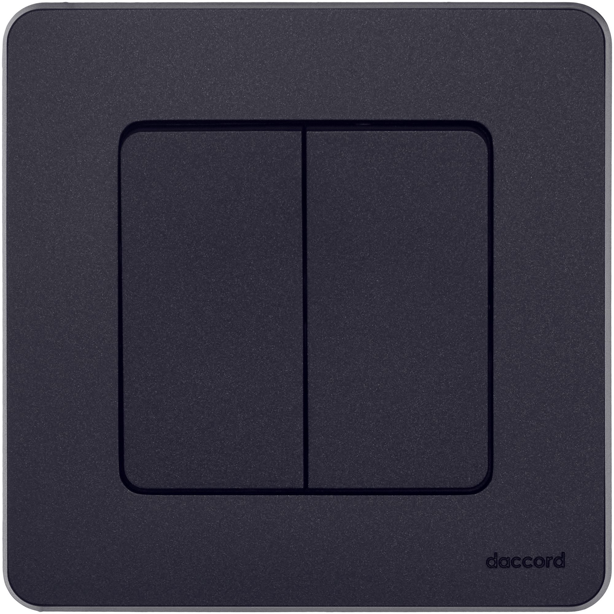             Ажыратқыш 2-пернелі INSPIRIA, антрацит /673623/    