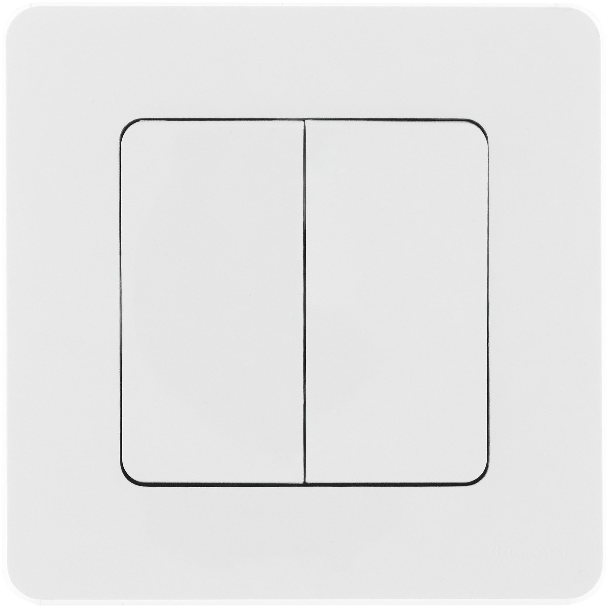             Ажыратқыш 2-пернелі INSPIRIA, ақ /673620/    