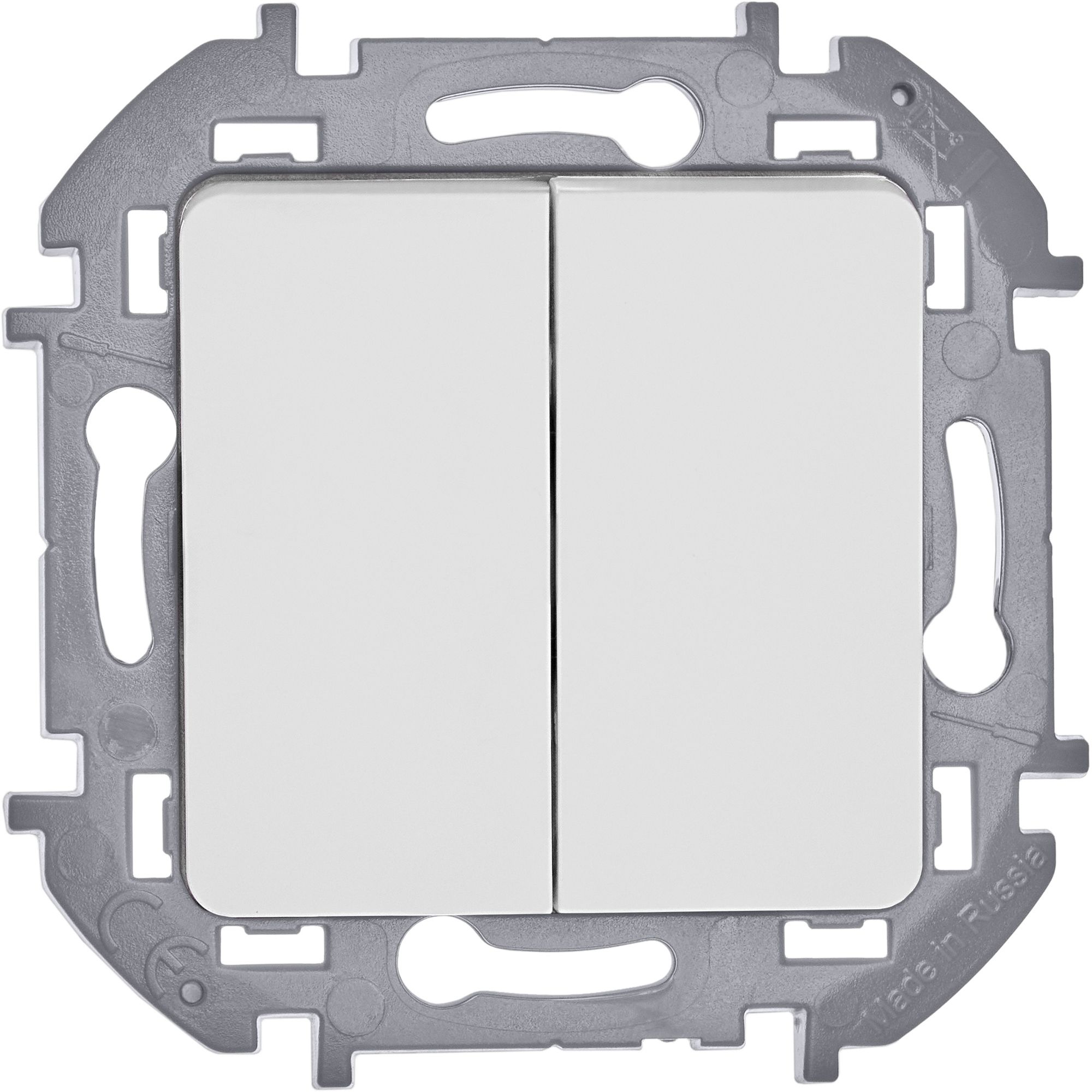             Ажыратқыш 2-пернелі INSPIRIA, ақ /673620/    