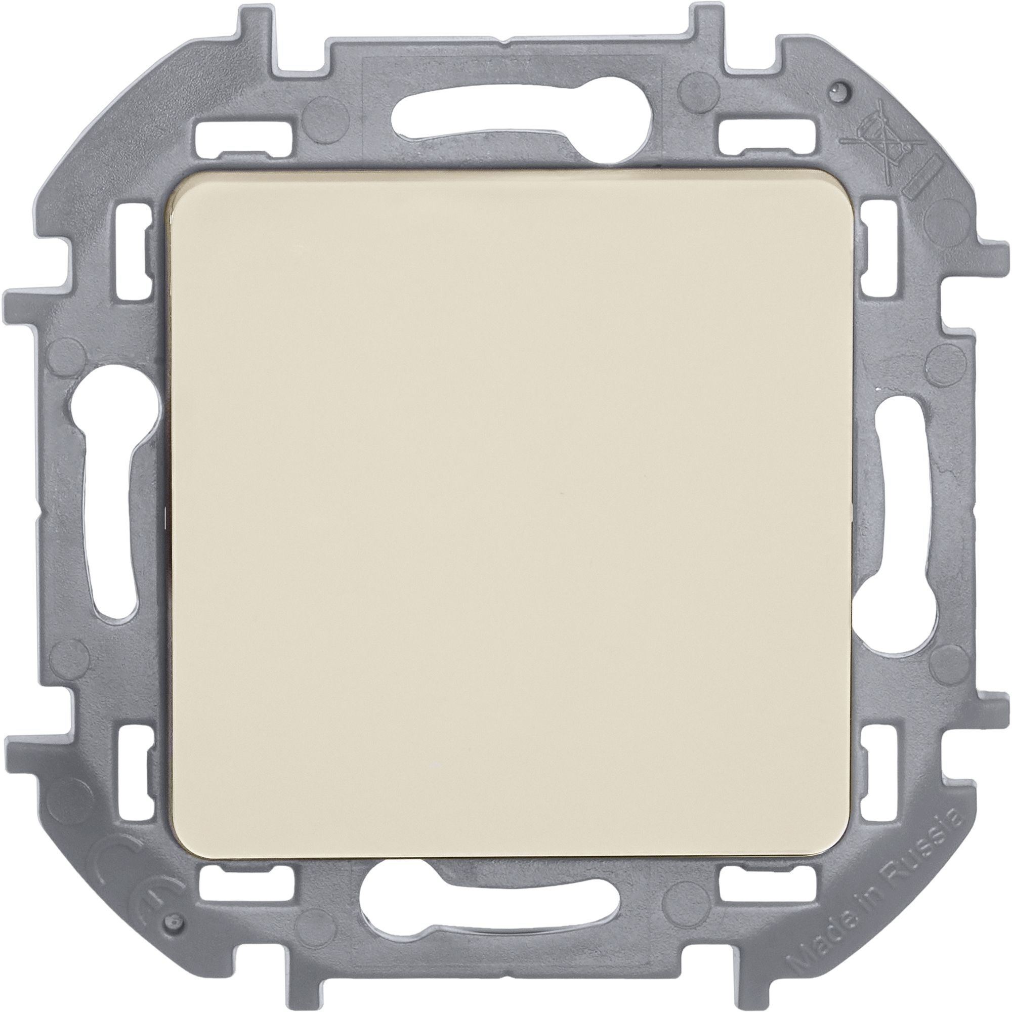             1-пернелі ажыратып-қосқыш INSPIRIA, сұр /673651/    