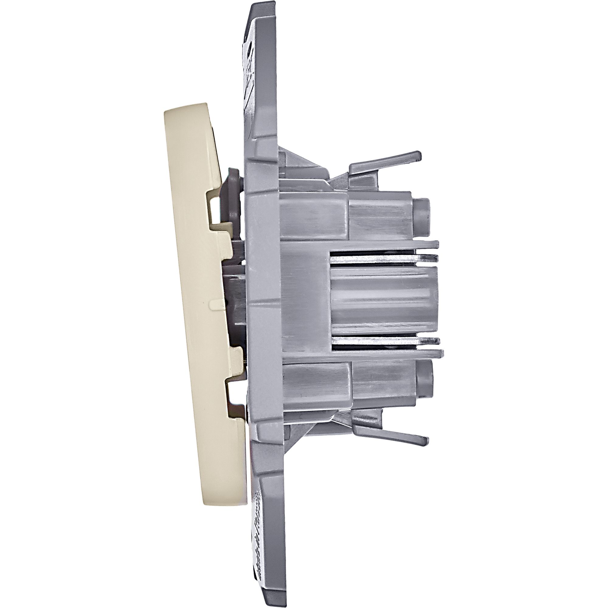             1-пернелі ажыратып-қосқыш INSPIRIA, сұр /673651/    