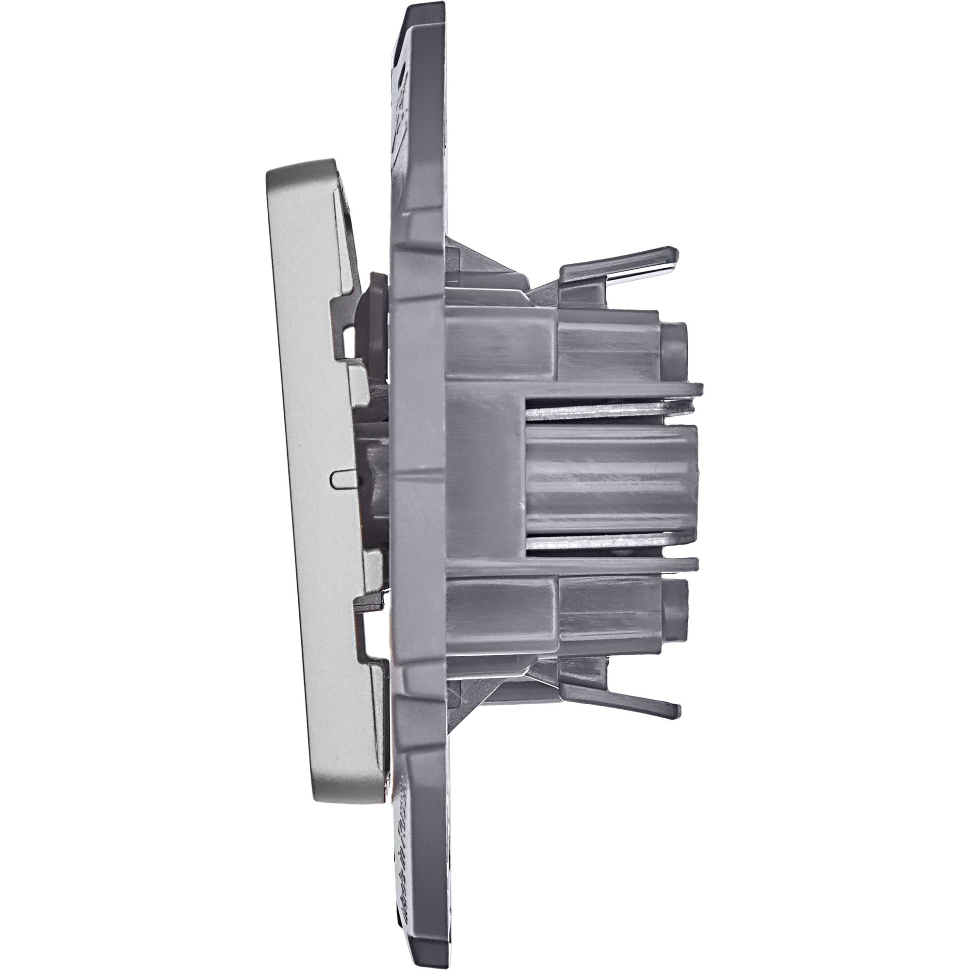             1-пернелі ажыратып-қосқыш INSPIRIA, алюминий /673652/    