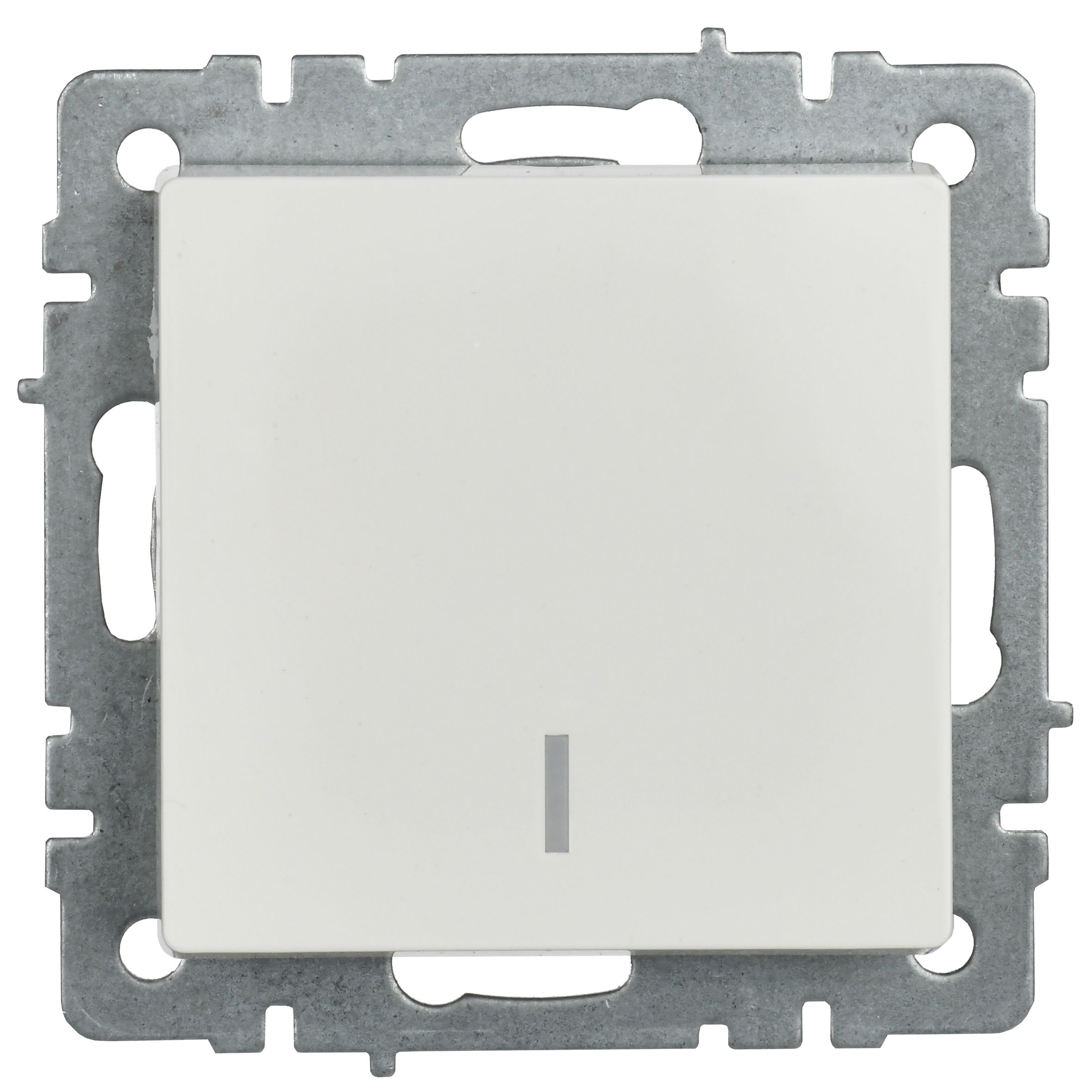             Индикациялы 1-пернелі ажыратқыш 10A ВС10-1-1-БрБ ақ BRITE ИЭК    