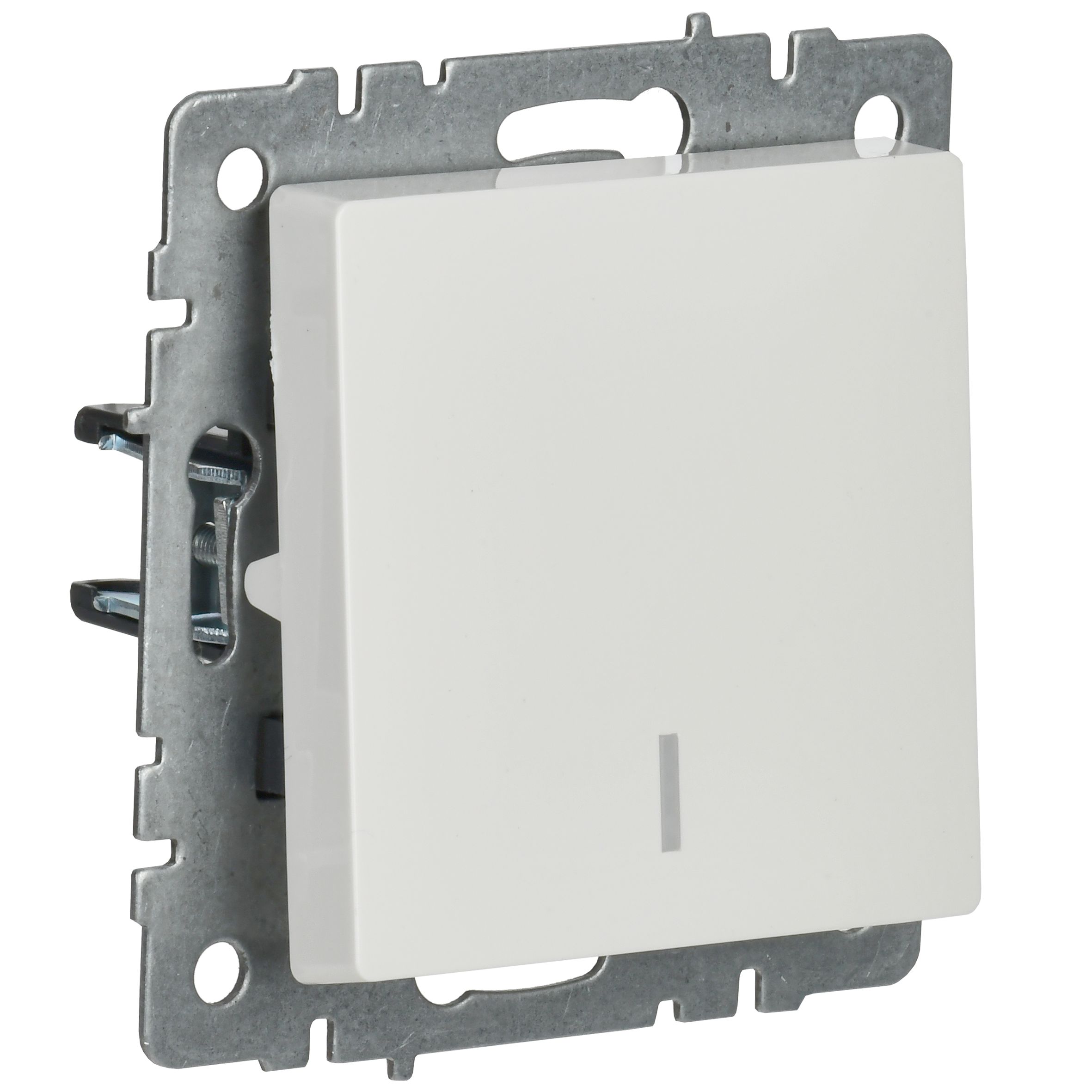             Индикациялы 1-пернелі ажыратқыш 10A ВС10-1-1-БрБ ақ BRITE ИЭК    